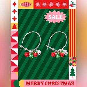 NIP Jingle Bells Hoop Earrings